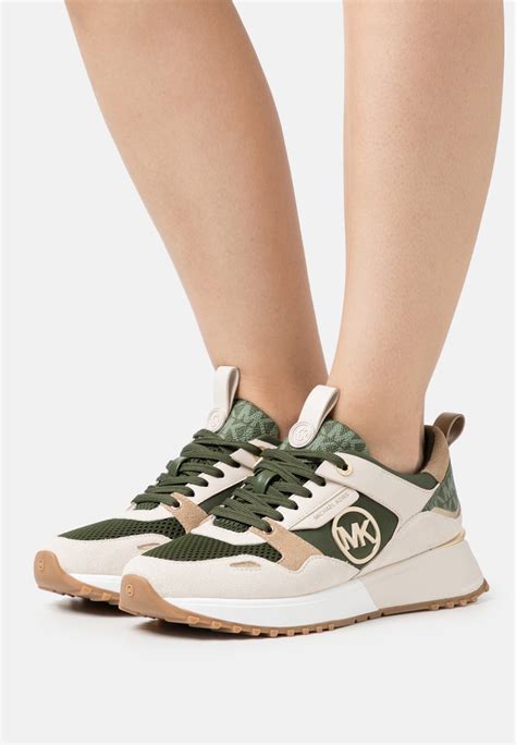 michael kors schoenen wit groen|michael kors green designer sneakers.